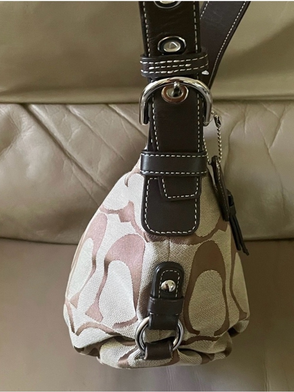 Coach Signature Jacquard Shoulder Bag